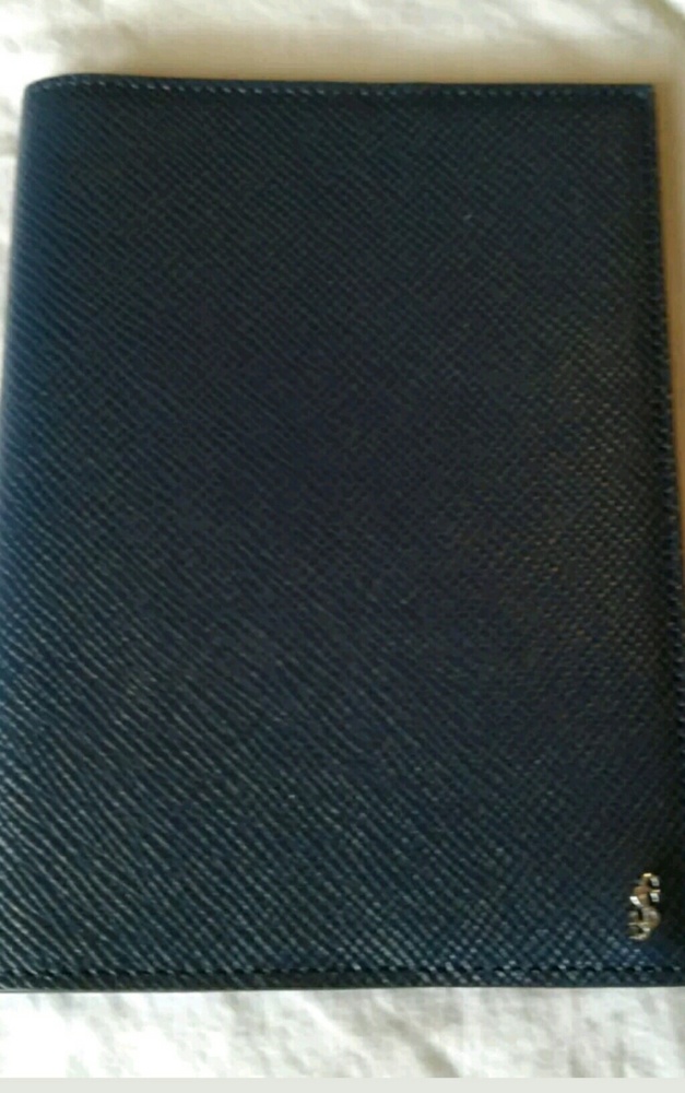 SERAPIAN LEATHER LAPIS LAZULI PASSPORT WALLET